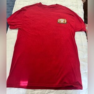 Red Arkansas Razorback football T-Shirt